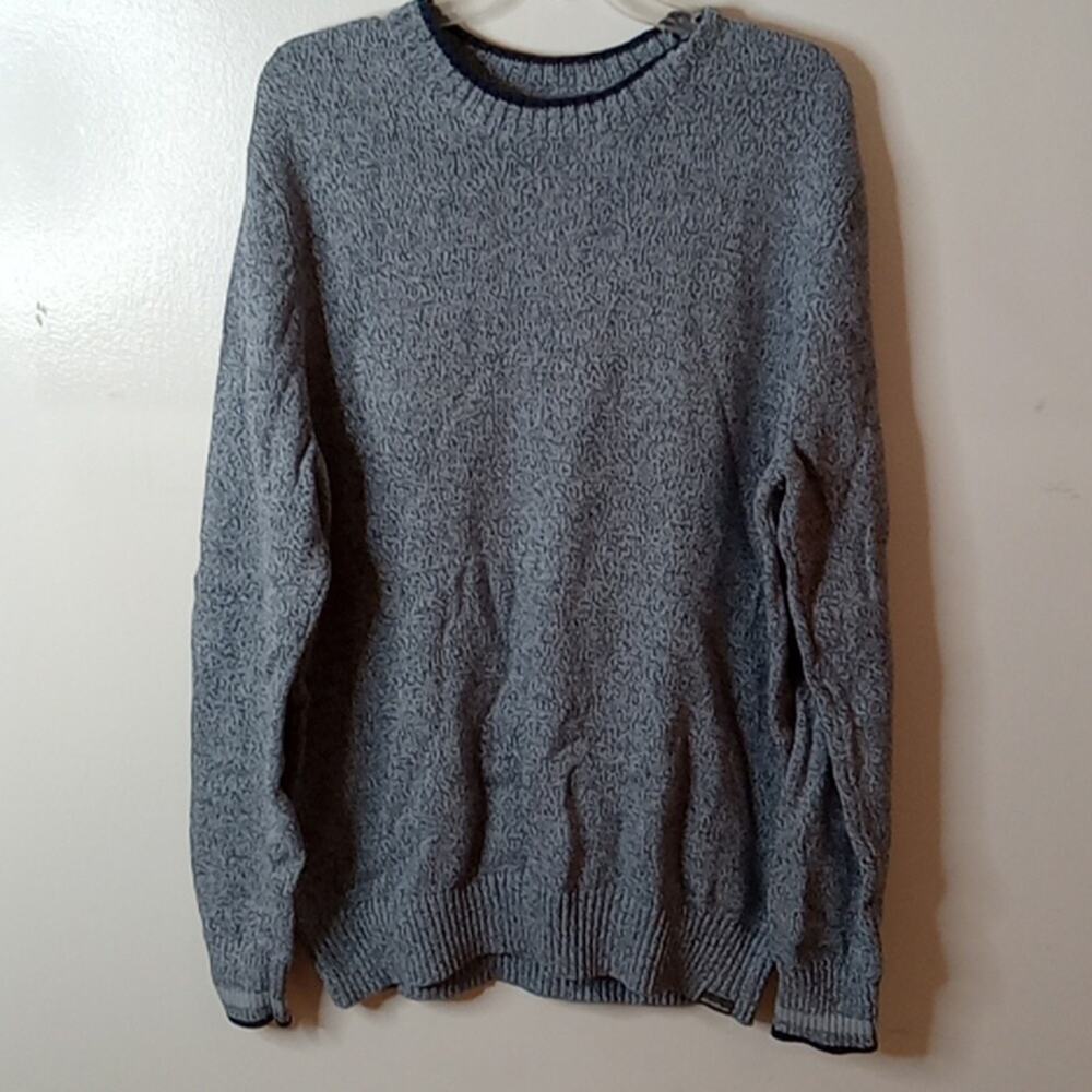 Eddie Bauer Men's crew neck Grandpa knit sweater.XLT. Vintage,Warm, 100% Cotton